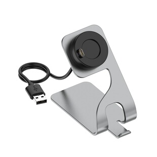 适用佳明手表飞耐时E铝合金支架fenix8桌面usb7x pro6充电器安夺3