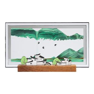 马鹿从前慢流沙画摆件沙漏装饰客厅办公室桌面生日礼物解压治愈