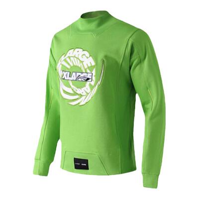 李宁XLARGE联名款套头无帽卫衣男春秋宽松半高领运动服AWDND43