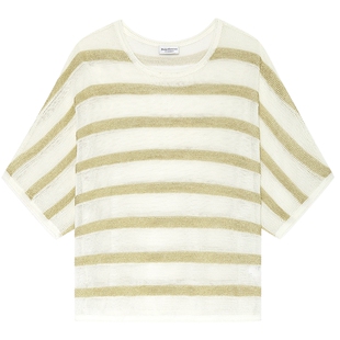 Juicy Couture橘滋短袖针织衫T恤宽松圆领慵懒风女