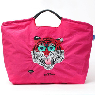 【M中号】吾身绣品刺绣购物袋日本ballchain环保袋包购物袋刺绣袋