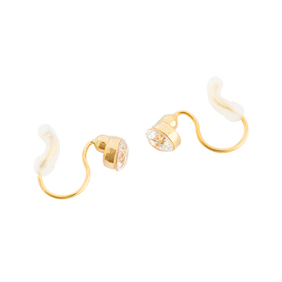 OSEWAYA耳夹无耳洞女小巧淑女气质日系简约耳环镶嵌水钻迷你耳饰