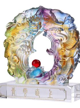 玄关匠门琉璃装饰摆件高档