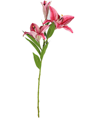 仿真油画香水百合婚庆假花