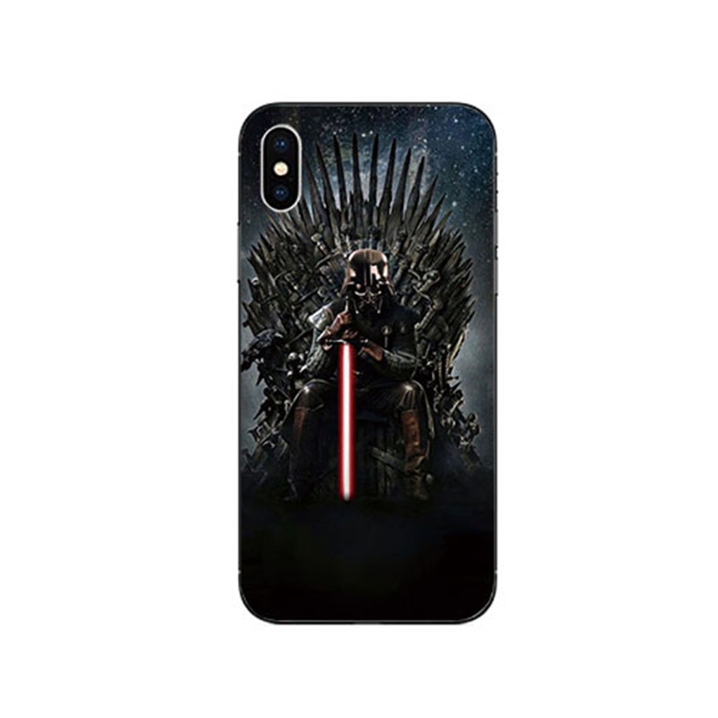 星球大战/达斯维达iphoneX手机壳玻璃SE适用7/8plus边框XS包邮6SP