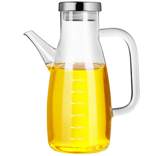 德国玻璃油瓶大容量油壶厨房家用油罐壶专用酱油醋不挂油调味油瓶