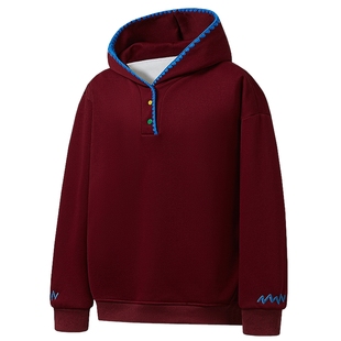 男士美式刺绣卫衣男款连帽加绒加厚冬季外套大码男装2025新款上衣