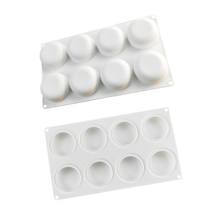 8连15连扁圆形慕斯蛋糕模法式甜点淋面慕斯磨具DIY烘焙硅胶模具