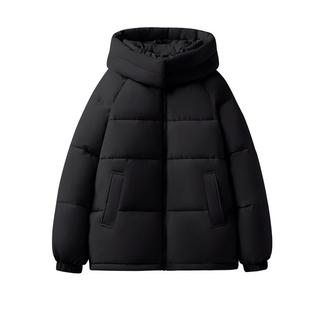 班尼路黑色棉服女2025新款冬季独特漂亮冬装厚外套保暖棉衣棉袄M