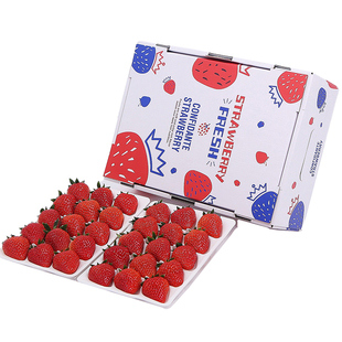 正宗真红美玲草莓日本黑珍珠黑美人建德新鲜现摘高端品种水果礼盒