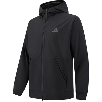 滔搏adidas阿迪达斯男子简约梭织夹克连帽外套运动休闲舒适IN5607