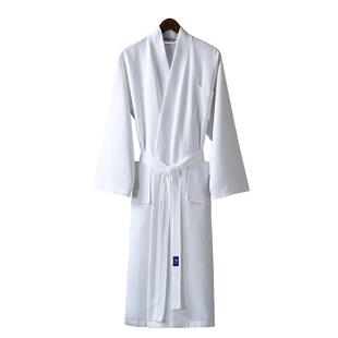 四季新款七分袖春夏季酒店纯棉浴袍吸水速干洗澡穿的全棉浴衣睡袍