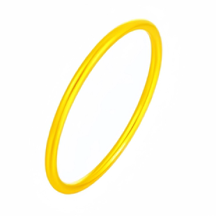 古法9999足金包银素圈手镯女经典黄金镯子传承纯实心手环情人礼物