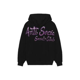 [春季新品]Anti Social Social Club 连帽衫黑色REVOLVE