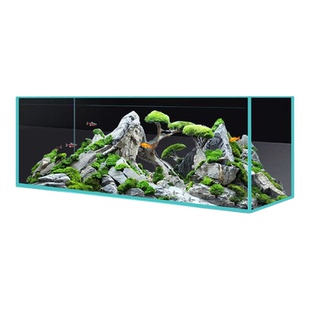 金晶五线超白玻璃鱼缸乌龟缸大中小型定制定做家用客厅水族箱裸缸