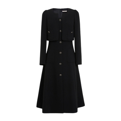 MOJO双面乱麻感阳光面料连衣裙