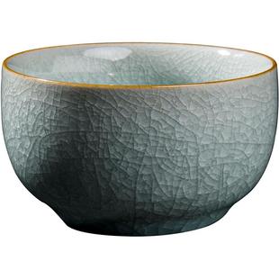 容山堂娄根旺大师秘色汝窑汝瓷功夫茶杯主人杯礼品新年礼盒礼物