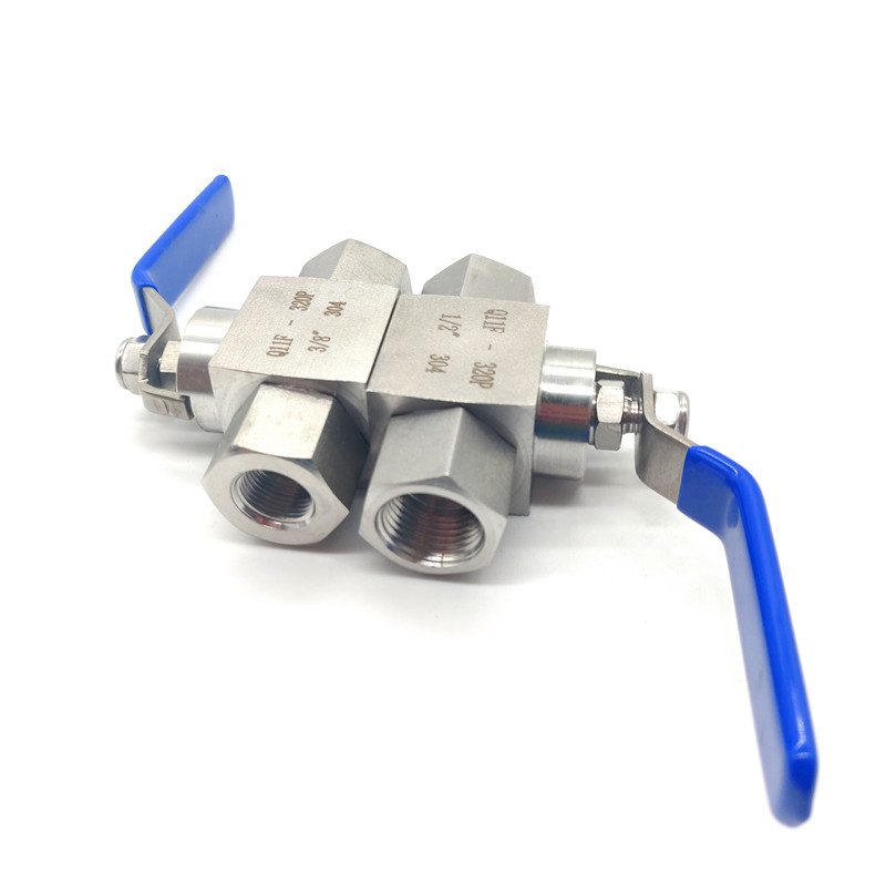 304不锈钢高压球阀2分4分液压内丝阀门Q11F-320P1/41/2内螺纹球阀