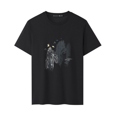 HLA/海澜之家凉感速干印花短袖