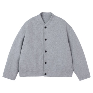 TOLIWEAR美式宽松重磅空气层棒球服外套国潮牌羽绒卫衣男女夹克