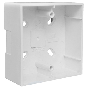 德力西明装开关插座面板底盒明盒线盒通用86型墙壁电源线槽接线盒