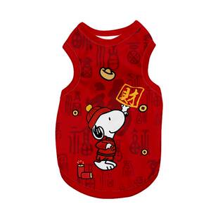 史努比新年2026马年联名NASA宠物背心狗狗猫咪衣服大中小型防掉毛
