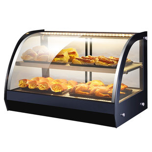 乐创保温柜商用炸鸡汉堡展示柜面包便利店小型电加热恒温箱熟食品