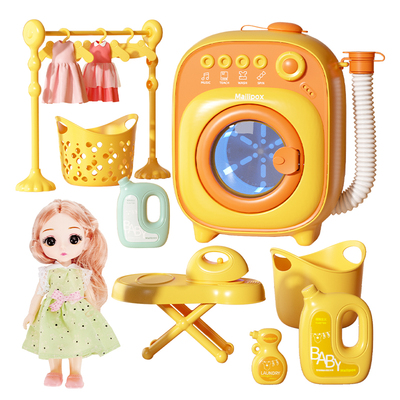 洗衣机玩具加水模拟真实洗衣过程