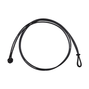 高端高档黄金吊坠挂绳男女士红黑色手工编织饰品坠子细项链蜡皮绳