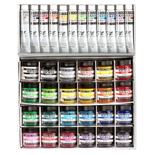 日本NICKER POSTER不透明水彩颜料管状宫崎骏同款专属颜料霓嘉广告水粉颜料套装12色18色24色36色大师级分装