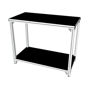 鱼缸架铝型材带上下PP层板铝合金鱼缸架子鱼缸龟缸底柜多层DY定制