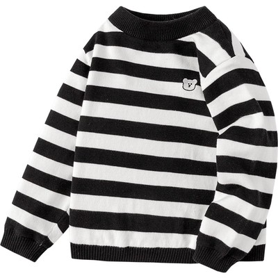 巴拉巴拉儿童加绒毛衣宝宝纯棉针织衫秋冬季新款童装男童女童加厚