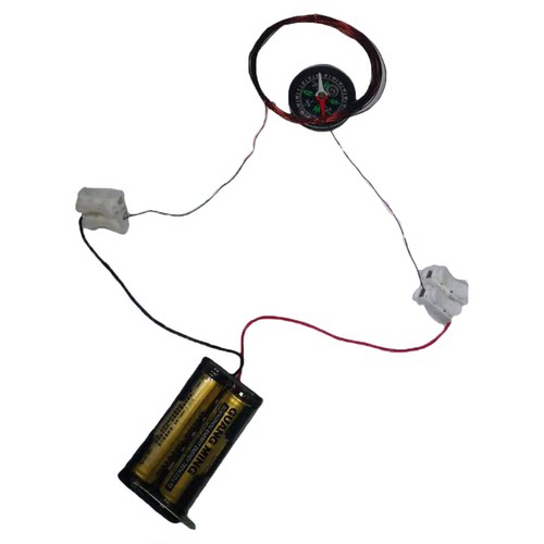 stem 探究 奥斯特 电生磁实验 电流的磁效应实验 diy手工
