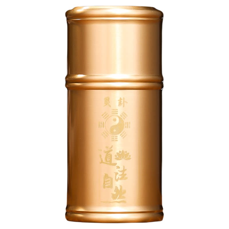 黄铜签筒家用观音签100签64卦求签筒抽签筒观音灵签可定制摇签筒