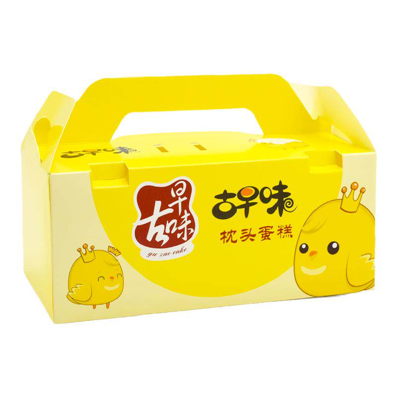 网红古早味枕头肉松小贝蛋糕盒