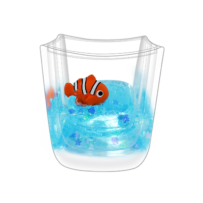 适用极氪方向盘动态亮片装饰养鱼