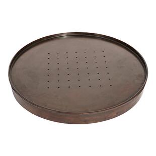 复古圆满黄铜茶盘壶承干泡台大容量储水式茶壶承托盘干泡茶台家用