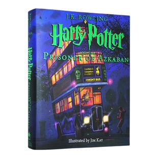 【自营】美国彩绘版第三部 英文原版 哈利波特与阿兹卡班的囚徒 Harry Potter and the Prisoner of Azkaban 精装收藏插图版小说