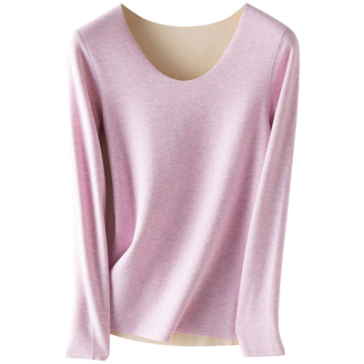 蚕丝加绒加厚羊毛冬季保暖内衣