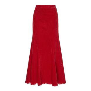 H·GENTEEL荷高25年新款春装女流苏裙摆显瘦鱼尾长半身裙女