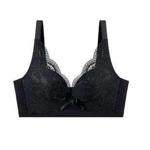 黛安芬小胸调整型内衣女聚拢收副乳防下垂文胸五排扣胸罩红色套装