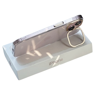 【发黄包赔】支架透明苹果手机壳