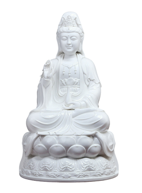 陶瓷南海观世音菩萨摆件家用供奉