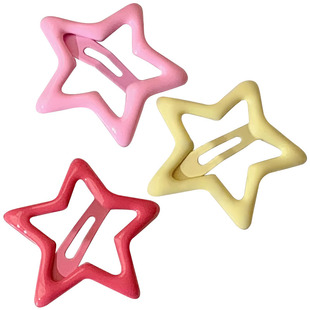 川野多巴胺星星发夹可爱少女心侧边夹刘海夹前额y2k小夹子头饰