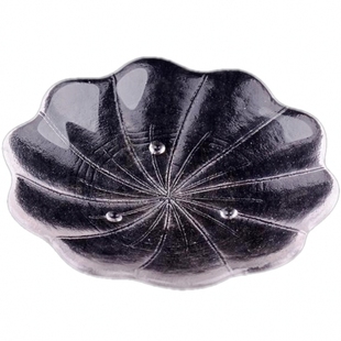 日式金边玻璃杯垫茶道功夫茶杯托隔热玻璃茶托杯茶垫茶碟茶具配件