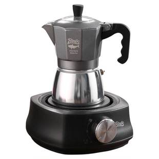 Bincoo双阀su8摩卡壶电热炉煮咖啡壶家用小型手摇意式咖啡机套装