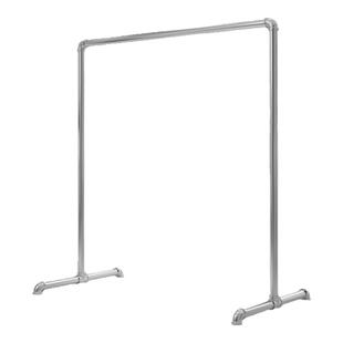 镀锌钢管晾衣架室外落地晒衣架双层上下杆衣服晒被架子水管挂衣服