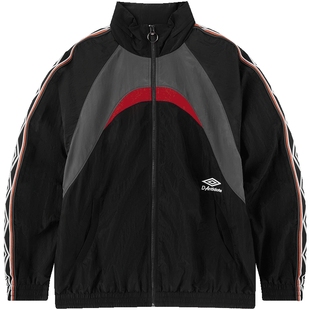 umbro茵宝 X D-Antidote联名运动外套男士连帽两穿夹克串标风衣男