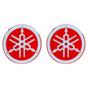 摩托车雅马哈福喜巧格迅鹰三代目劲战车头标志车板软胶立体圆标贴