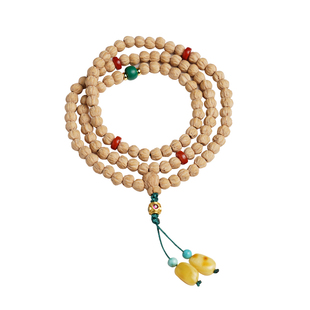 热振百香籽手串藏式菩提子迷你原籽佛念珠蜜蜡配饰柏香籽文玩手链